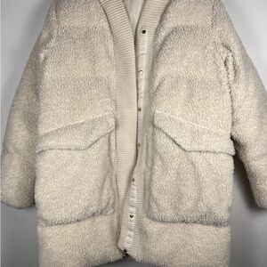 Varley Wynn Cream Puffer Coat